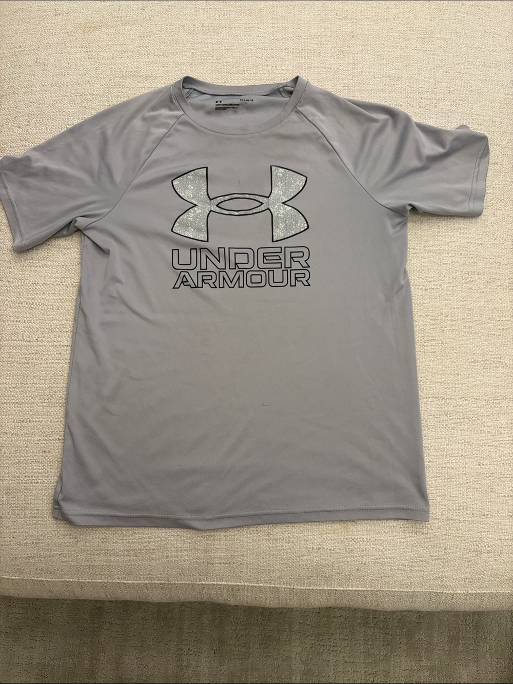 Under Armour Gray Short-Sleeve Logo Performance Tee